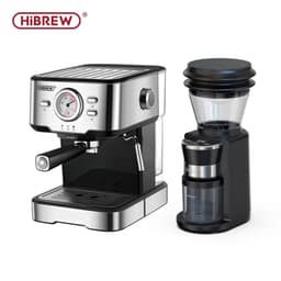 image-HiBREW Automatic Burr Mill Electric Coffee Grinder with 34 Gears for Espresso American Coffee Pour Over Visual Bean Storage G3