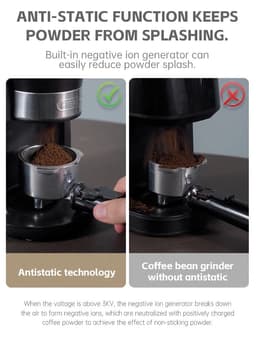 image-HiBREW Automatic Burr Mill Electric Coffee Grinder with 34 Gears for Espresso American Coffee Pour Over Visual Bean Storage G3