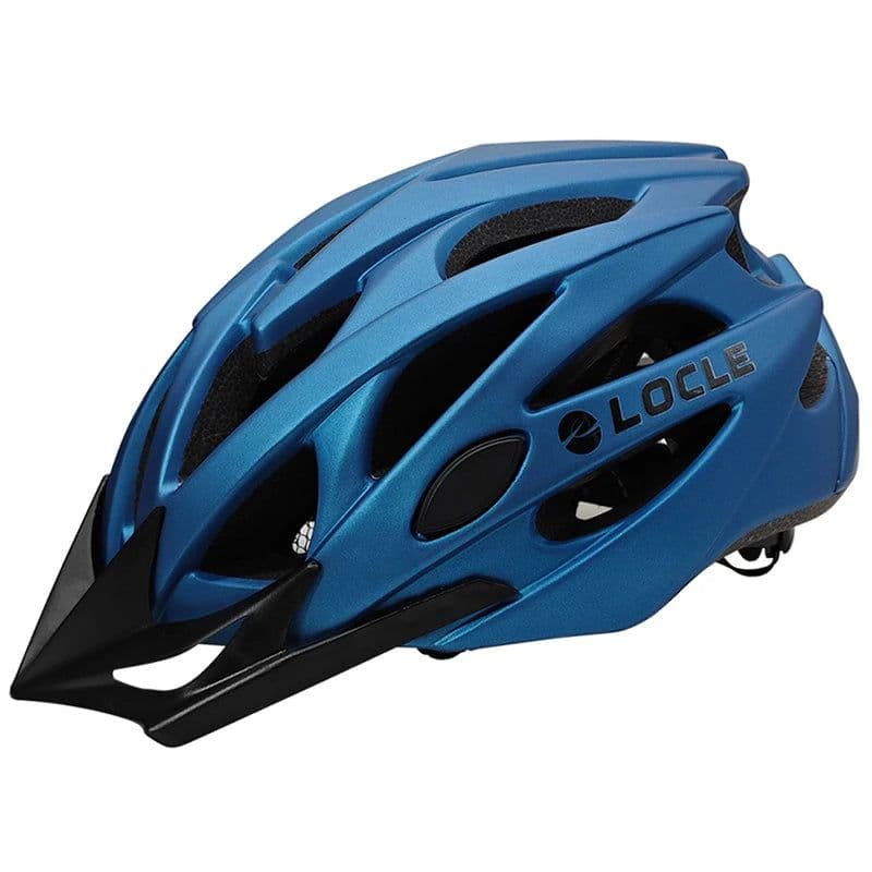 image-LOCLE Magnetic Goggles Cycling Helmet Men Women Bicycle Helmet Lenses MTB Bike Helmet Road Mountain Helmet Removable Sunvisor