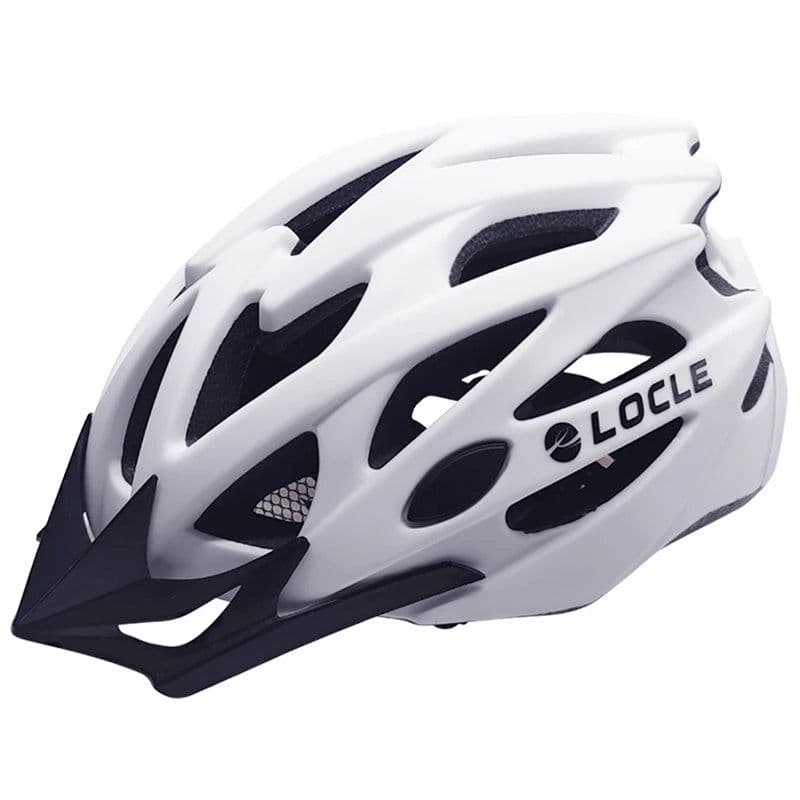 image-LOCLE Magnetic Goggles Cycling Helmet Men Women Bicycle Helmet Lenses MTB Bike Helmet Road Mountain Helmet Removable Sunvisor