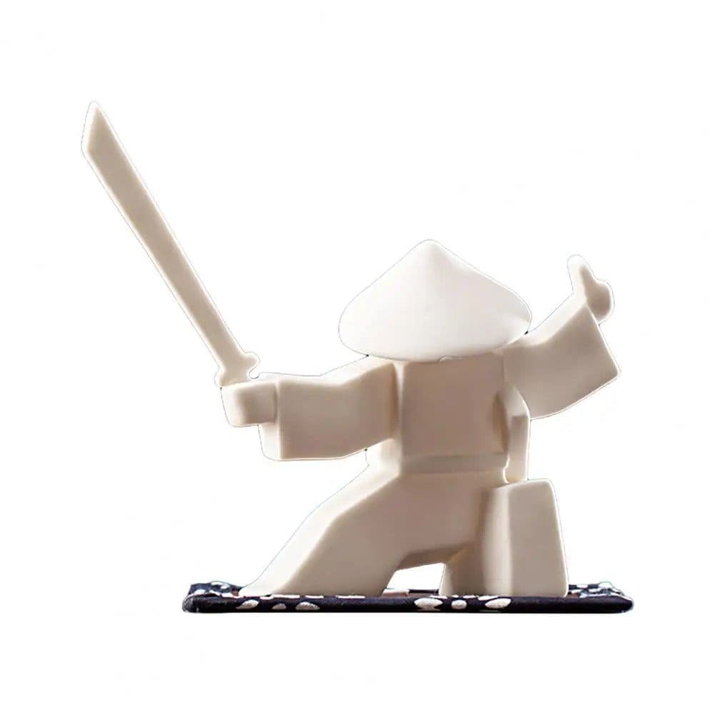 image-Incense Stick Burner Unique White-Porcelain Incense Stick Holder Chinese Ceramic Samurai Censer Holder Home Decor for Home