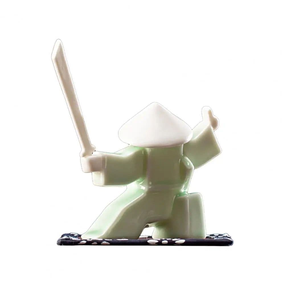 image-Incense Stick Burner Unique White-Porcelain Incense Stick Holder Chinese Ceramic Samurai Censer Holder Home Decor for Home