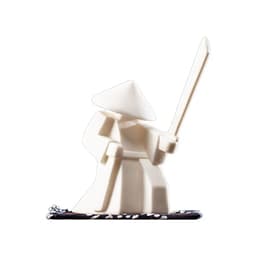 image-Incense Stick Burner Unique White-Porcelain Incense Stick Holder Chinese Ceramic Samurai Censer Holder Home Decor for Home