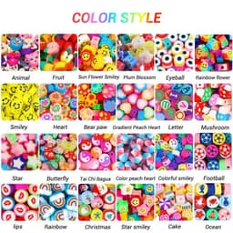 image-Polymer Clay Beads Set Letter Imitation Pearl Beads Kit Simle Soft Pottery Beads Gift Box for DIY Craft Jewelry Making Supplies