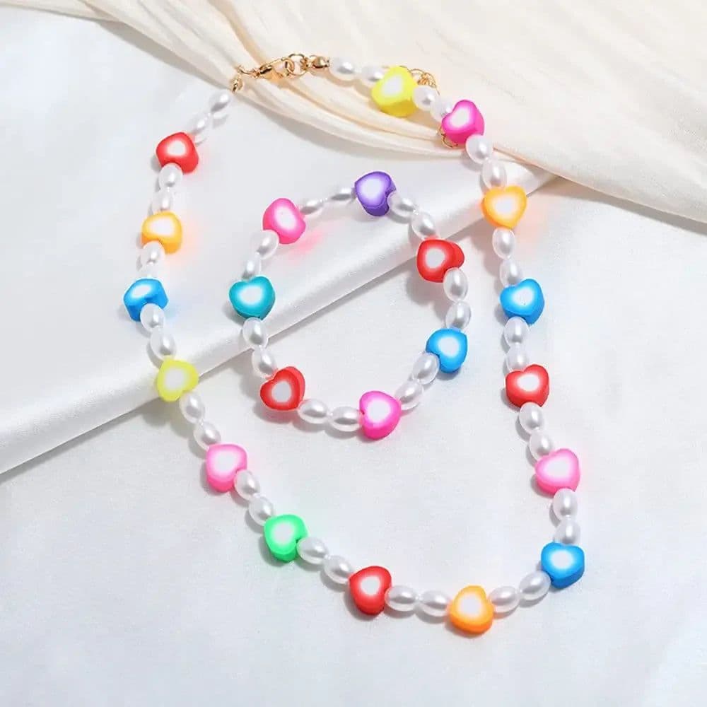 image-Polymer Clay Beads Set Letter Imitation Pearl Beads Kit Simle Soft Pottery Beads Gift Box for DIY Craft Jewelry Making Supplies