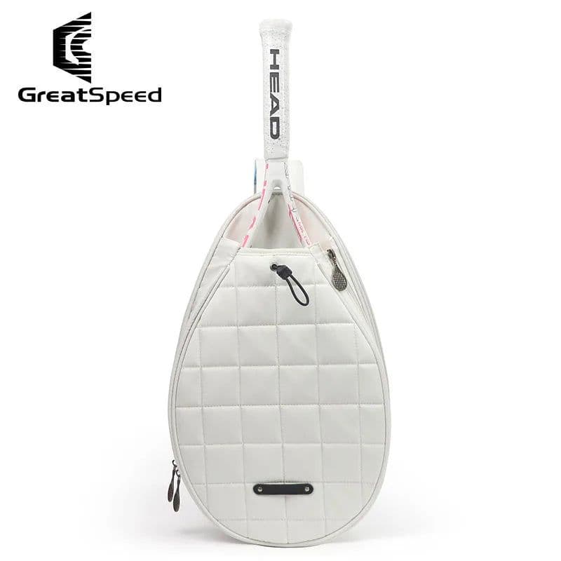 image-Multi-function GreatSpeed Tennis Backpack Large Capacity Portable Outdoor Tenis Padel Squash Badminton Racket Bag White Backpack