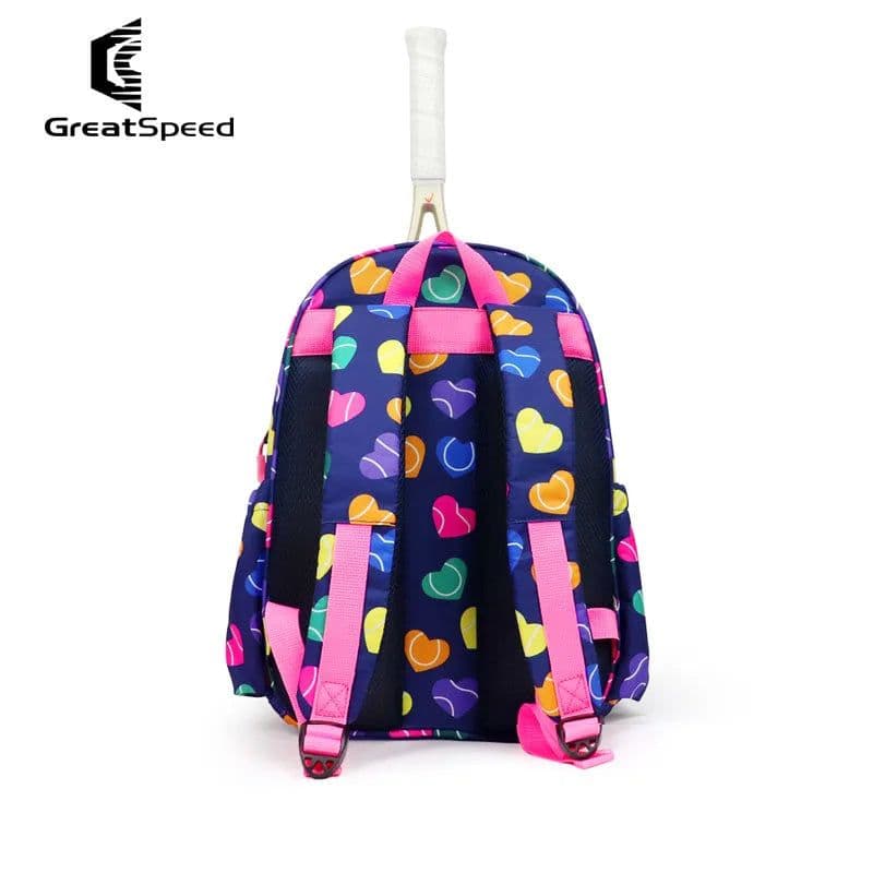 image-Multi-function GreatSpeed Tennis Backpack Large Capacity Portable Outdoor Tenis Padel Squash Badminton Racket Bag White Backpack