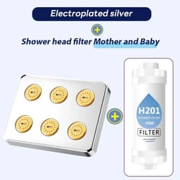 image-New Shower Filter Shower Head Filter,Soft Hair/ Skin Chlorine Removal,Bathroom Accessories