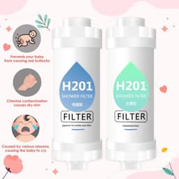 image-New Shower Filter Shower Head Filter,Soft Hair/ Skin Chlorine Removal,Bathroom Accessories