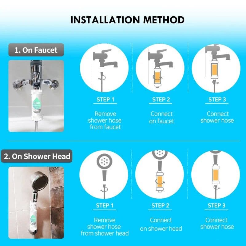 image-New Shower Filter Shower Head Filter,Soft Hair/ Skin Chlorine Removal,Bathroom Accessories