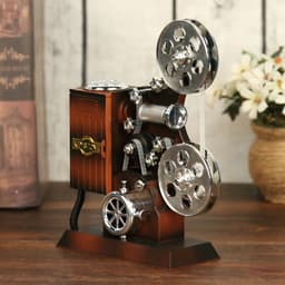 image-Movie Projector Mechanical Music Box Birthday Presents Antique Musical Box Holiday Supplies Retro for Girlfriend Valentine Gifts