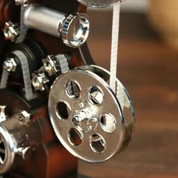 image-Movie Projector Mechanical Music Box Birthday Presents Antique Musical Box Holiday Supplies Retro for Girlfriend Valentine Gifts