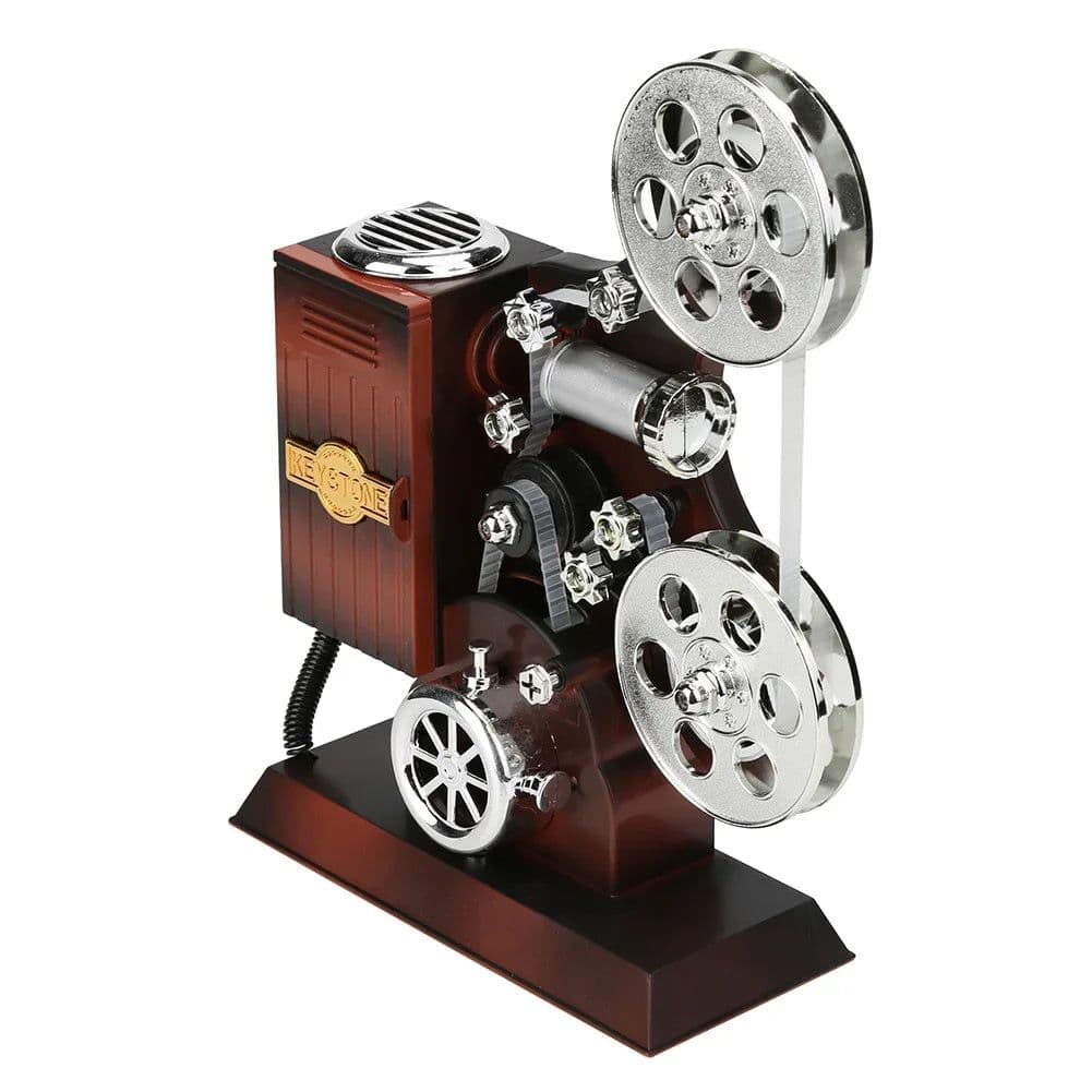 image-Movie Projector Mechanical Music Box Birthday Presents Antique Musical Box Holiday Supplies Retro for Girlfriend Valentine Gifts