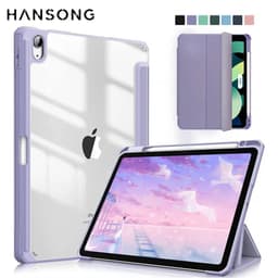 image-For iPad case 2021 Mini 6 Pro 11 9th Generation Case 10.2 2018 9.7 5th 6th Air 4 5 10.9 10th PU Silicon Transparent Cover Funda