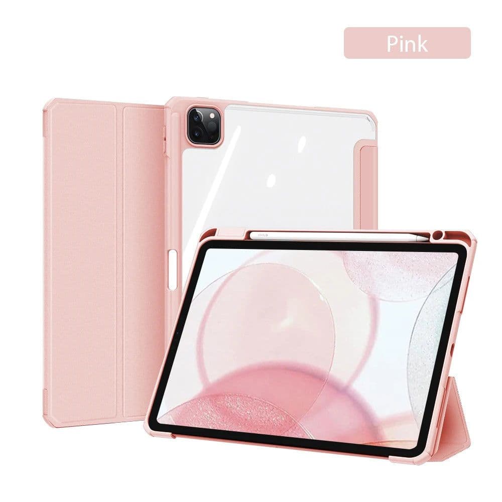 image-For iPad case 2021 Mini 6 Pro 11 9th Generation Case 10.2 2018 9.7 5th 6th Air 4 5 10.9 10th PU Silicon Transparent Cover Funda