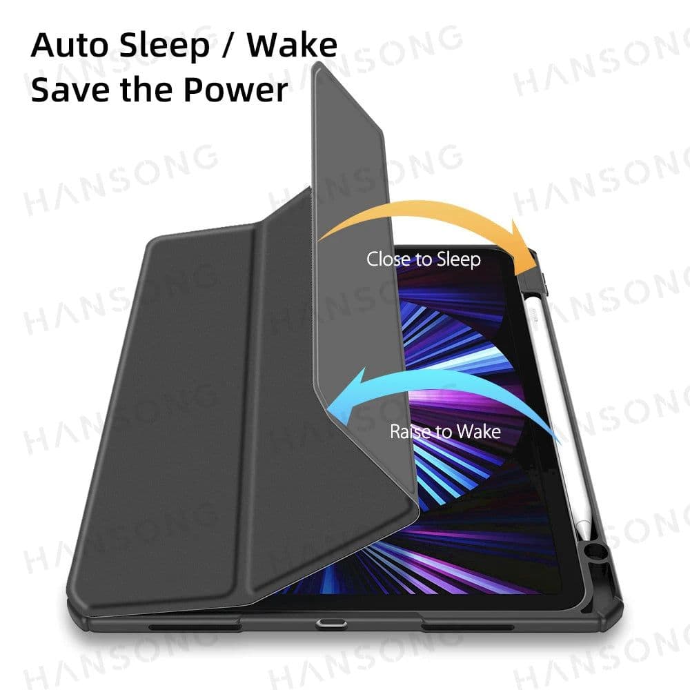 image-For iPad case 2021 Mini 6 Pro 11 9th Generation Case 10.2 2018 9.7 5th 6th Air 4 5 10.9 10th PU Silicon Transparent Cover Funda