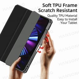 image-For iPad case 2021 Mini 6 Pro 11 9th Generation Case 10.2 2018 9.7 5th 6th Air 4 5 10.9 10th PU Silicon Transparent Cover Funda