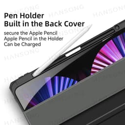 image-For iPad case 2021 Mini 6 Pro 11 9th Generation Case 10.2 2018 9.7 5th 6th Air 4 5 10.9 10th PU Silicon Transparent Cover Funda