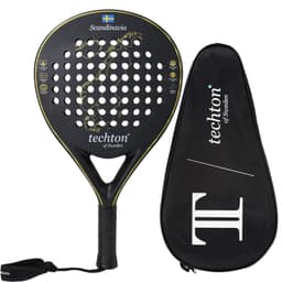 image-New 2023 Padel Racket Padel Paddle Racquet with EVA Soft 100%/3K/12K Carbon Fiber 3D Surface Paddle Racket with Cover