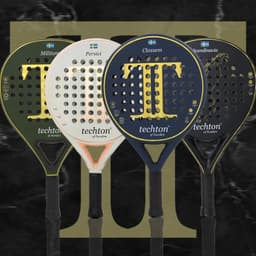 image-New 2023 Padel Racket Padel Paddle Racquet with EVA Soft 100%/3K/12K Carbon Fiber 3D Surface Paddle Racket with Cover