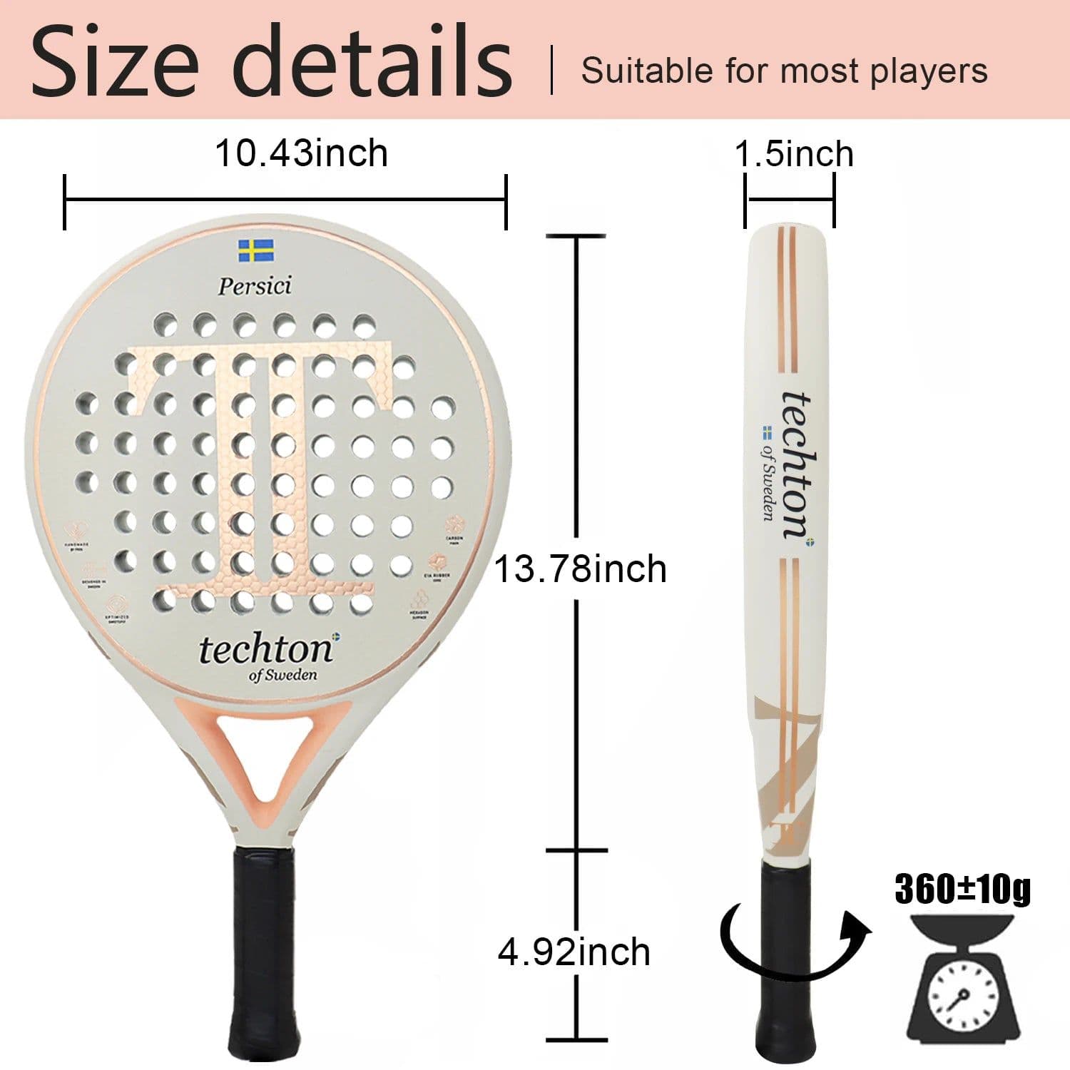 image-New 2023 Padel Racket Padel Paddle Racquet with EVA Soft 100%/3K/12K Carbon Fiber 3D Surface Paddle Racket with Cover