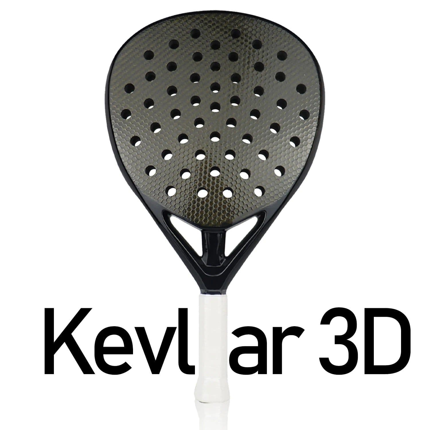 image-Mens Tennis Padel Racket 3K/12K/18K/Kevlar Carbon Fiber Rough Surface with Eva Soft Memory Foam Core For Training