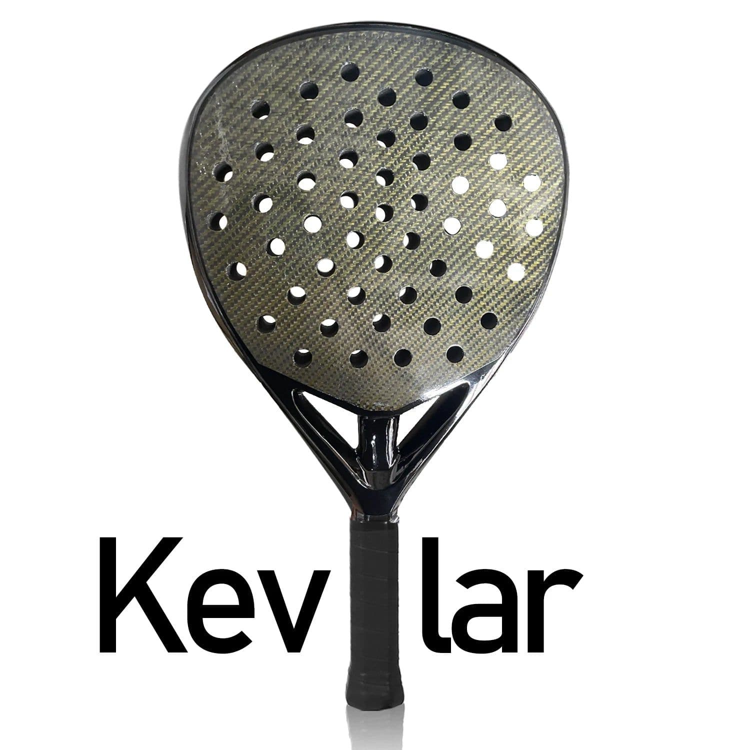 image-Mens Tennis Padel Racket 3K/12K/18K/Kevlar Carbon Fiber Rough Surface with Eva Soft Memory Foam Core For Training