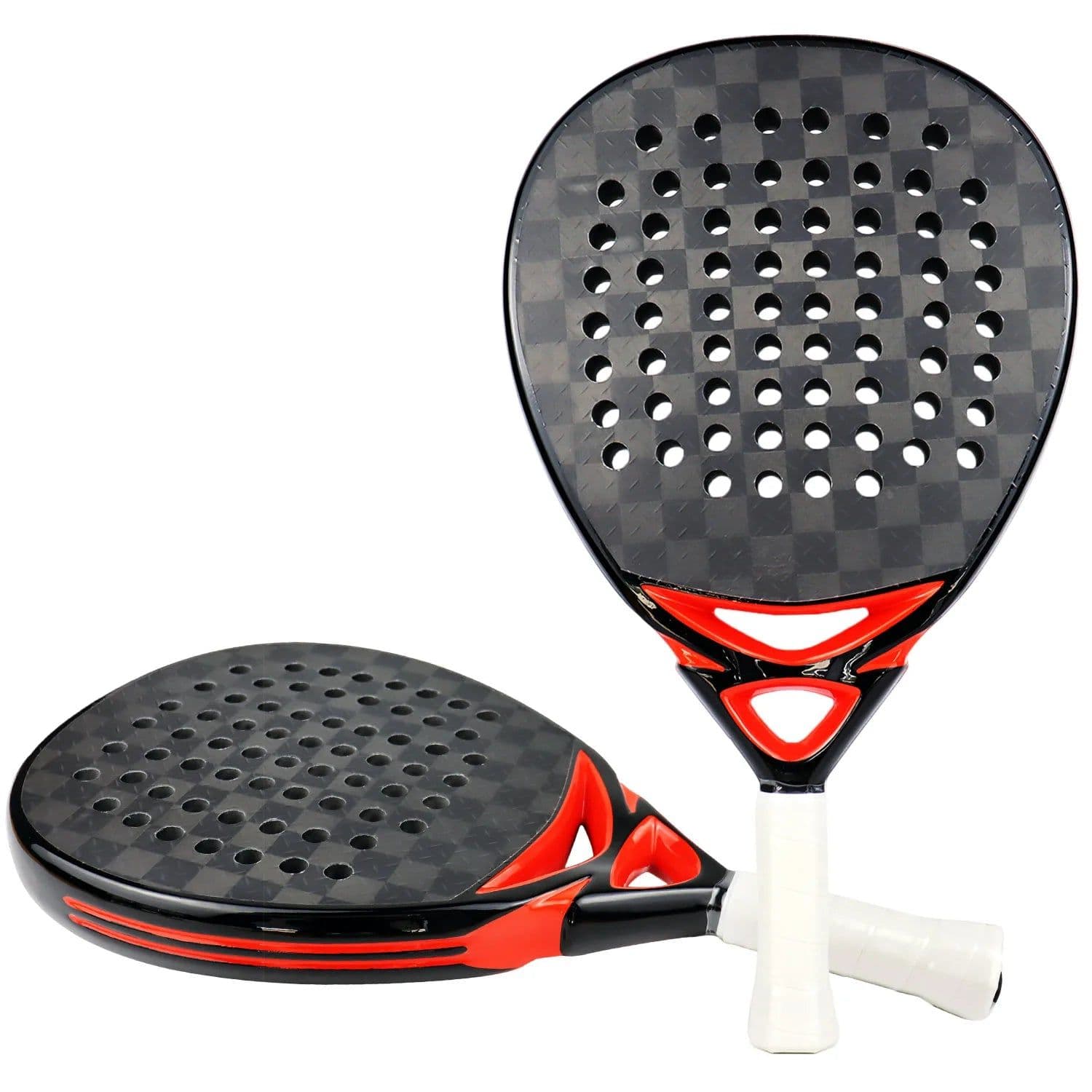 image-Padel Paddle Tennis Racket High Balance 3K/12K/18K/Kevlar Carbon Fiber Soft EVA Professional Padel Racket for Outdoors Sport