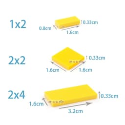 image-200pcs DIY Building Blocks Thin Figure Bricks Smooth 1x2 Educational Creative Size Compatible With 3069 30070 Toys for Children