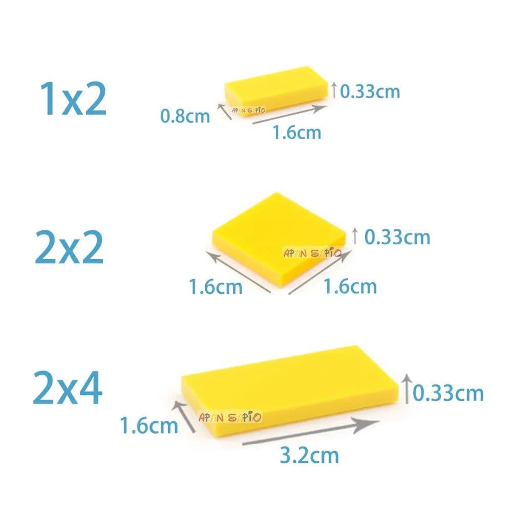 image-200pcs DIY Building Blocks Thin Figure Bricks Smooth 1x2 Educational Creative Size Compatible With 3069 30070 Toys for Children