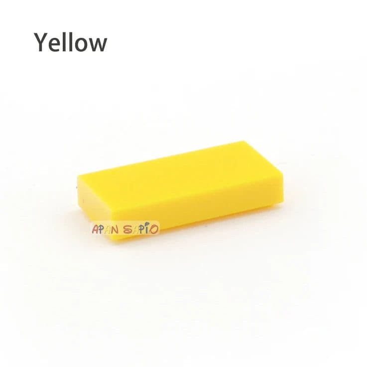 image-200pcs DIY Building Blocks Thin Figure Bricks Smooth 1x2 Educational Creative Size Compatible With 3069 30070 Toys for Children