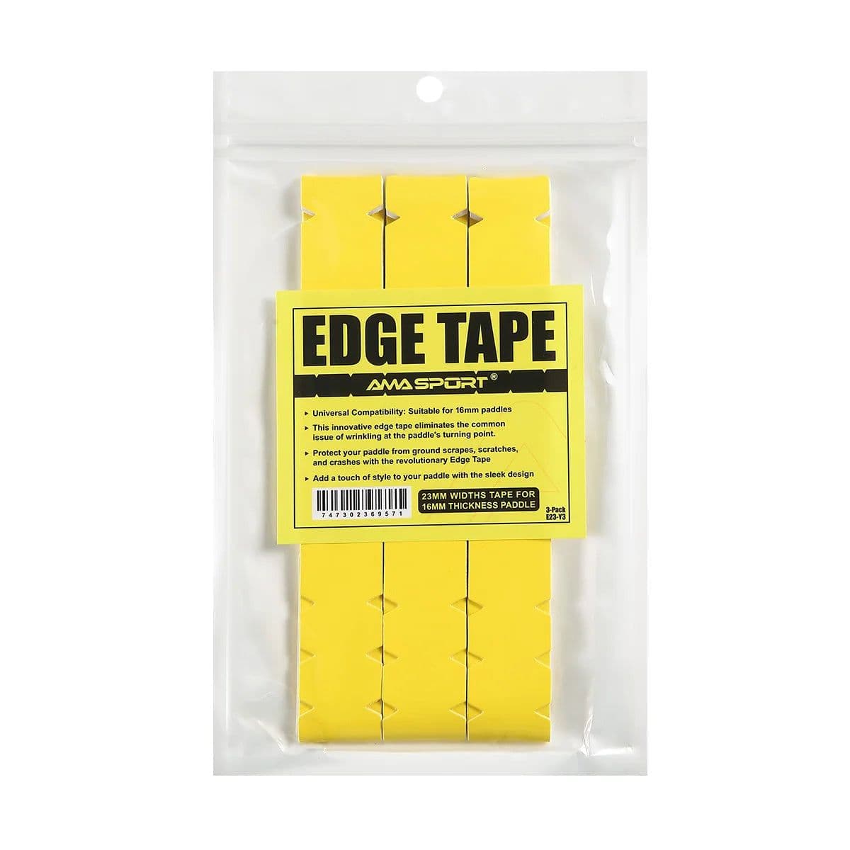 image-AMA SPORT Pickleball Paddle Protection Tapes for 13/16/19mm Width 2 Colors Options Racket Head Protector Pickle ball Accessories