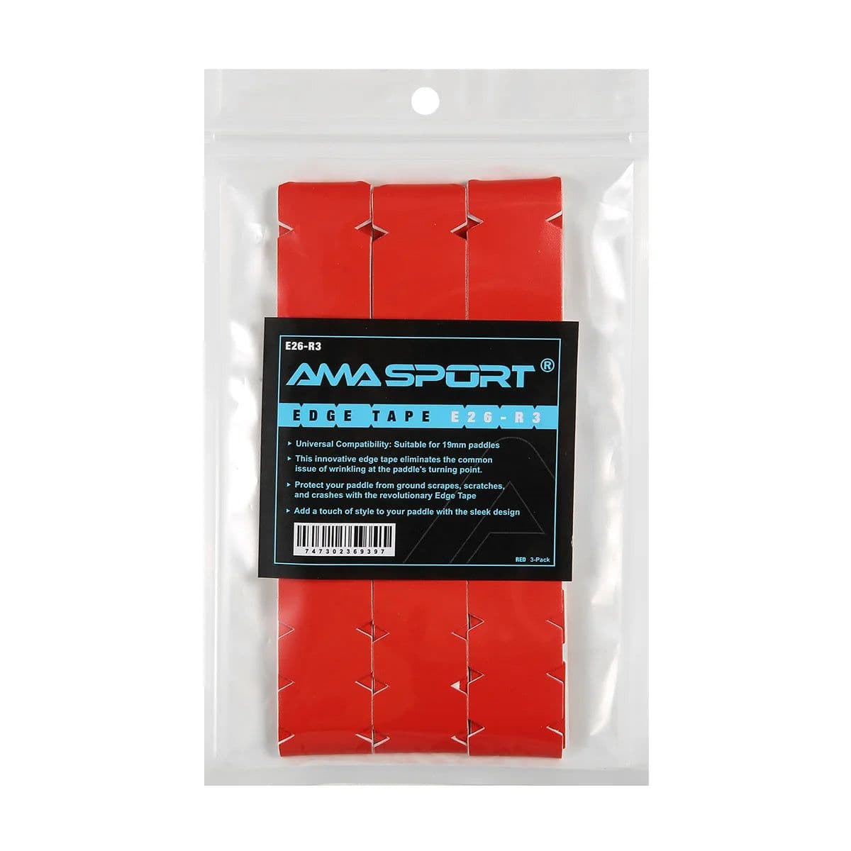 image-AMA SPORT Pickleball Paddle Protection Tapes for 13/16/19mm Width 2 Colors Options Racket Head Protector Pickle ball Accessories