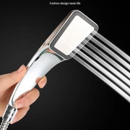 image-Strong Pressurized Nozzle Water Saving High Pressure Rain Shower Head Shower Chrome High Pressure Nozzle Bathroom Accessories