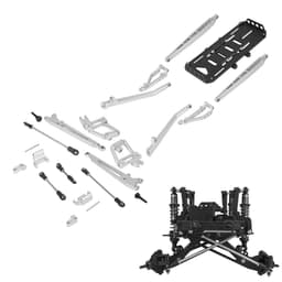 image-Aluminum SCX10 II Twin I-Beam 2WD Suspension Kit for 1/10 RC Crawler Car 90046 90047 AXI90104 Front Axle Upgrade Parts