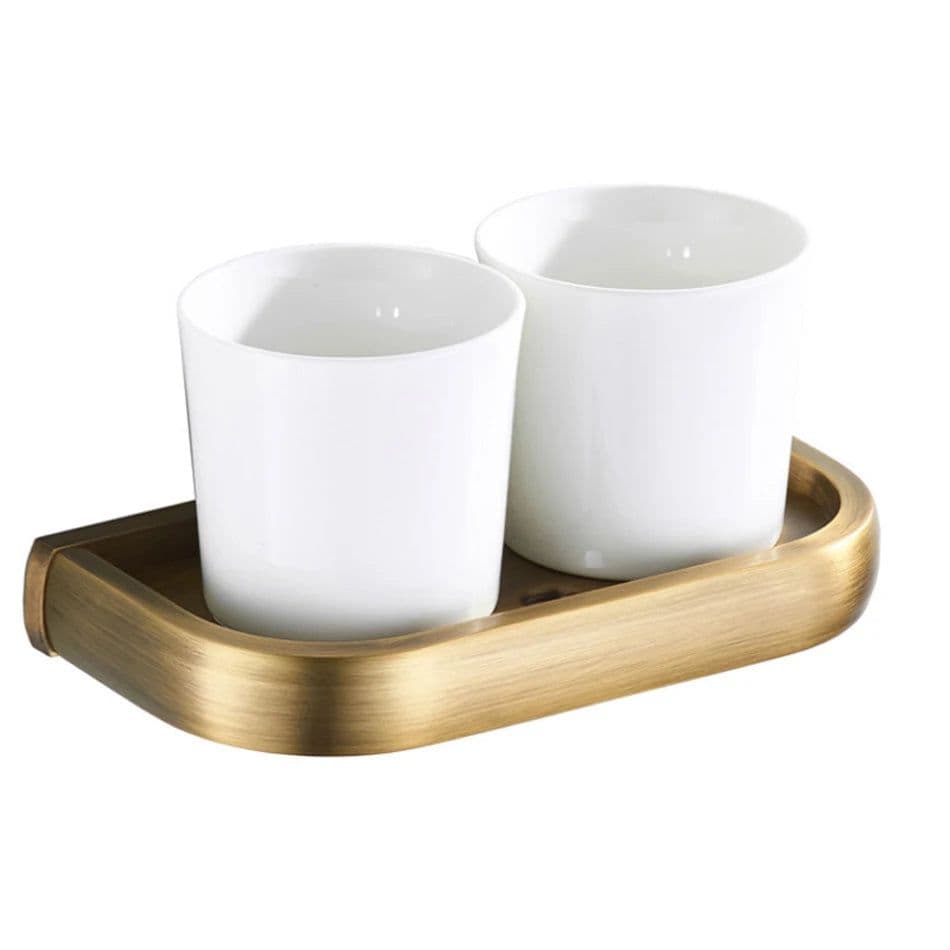 image-Bronze Bathroom Accessories Hardware Set Antique Brass Bath Towel Shelf WC Brush Holder Paper Roll Basket Towel Ring Coat Hooks