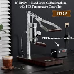 image-ITOP IT-HPEM-P Hand Press Coffee Maker With PID Temperature Control 9 Bar Constant/Variable Pressure Lever Espresso Coffee NEW