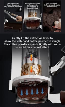 image-ITOP IT-HPEM-P Hand Press Coffee Maker With PID Temperature Control 9 Bar Constant/Variable Pressure Lever Espresso Coffee NEW