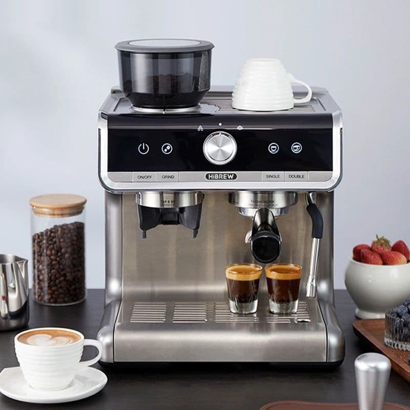 image-HiBREW Barista Pro 20Bar Bean to Espresso,Cafetera Commercial Level Coffee Machine with Full Kit for Cafe Hotel Restaurant H7