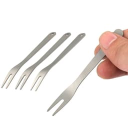image-3PCS Titanium Toothpick Fruit Fork Self EDC Gadget for man woman Outdoor Camping Hunting Travel Tableware Picnic Gear Ta8151