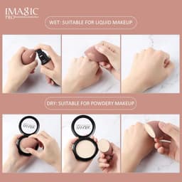 image-IMAGIC 3Pcs Makeup Puff Wet And Dry Professionele Makeup Spons Foundation Cream Concealer Multipurpose Makeup Tool