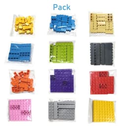 image-100pcs DIY Building Blocks Thick Figures Bricks 1x2 Dot Educational Creative Size Compatible With 3004 Plastic Toys for Children