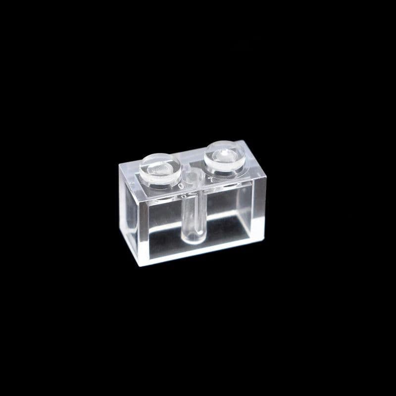image-100pcs DIY Building Blocks Thick Figures Bricks 1x2 Dot Educational Creative Size Compatible With 3004 Plastic Toys for Children