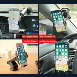 image-AUFU Sucker Car Phone Holder Mobile Phone Holder Stand in Car No Magnetic GPS Mount Support For iPhone 12 Xiaomi Samsung
