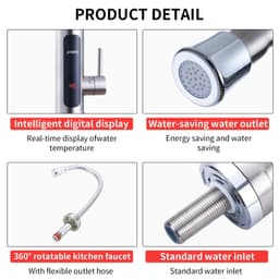 image-ATWFS 3000W Instant Water Heater Tankless Heaters Kitchen Electric Hot Water Tap Bathroom Heating Stainless Steel Faucet