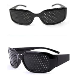 image-Astigmatism Glasses Eyewear Anti-fatigue Pinhole Vision Correction Enhancement Sunglasses PC Phone Laptop Eye Protection Unisex
