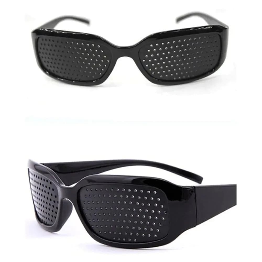 image-Astigmatism Glasses Eyewear Anti-fatigue Pinhole Vision Correction Enhancement Sunglasses PC Phone Laptop Eye Protection Unisex
