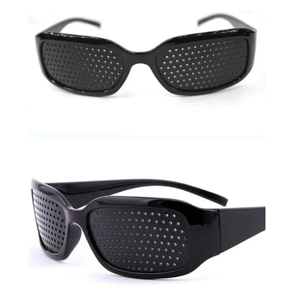 image-Astigmatism Glasses Eyewear Anti-fatigue Pinhole Vision Correction Enhancement Sunglasses PC Phone Laptop Eye Protection Unisex