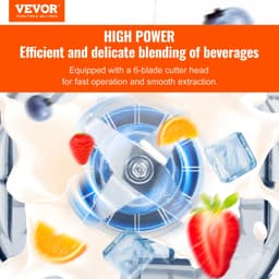 image-VEVOR 2L Smoothie Blender Commercial Grade Food Fruit Processor Multifunctional Mixer Make Shakes And Crush Technology for Home