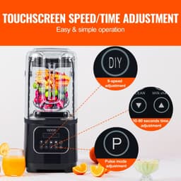 image-VEVOR 2L Smoothie Blender Commercial Grade Food Fruit Processor Multifunctional Mixer Make Shakes And Crush Technology for Home